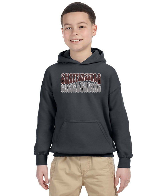 Retro Cheer Youth Heavy Blend™ 50/50 Hooded Sweatshirt
