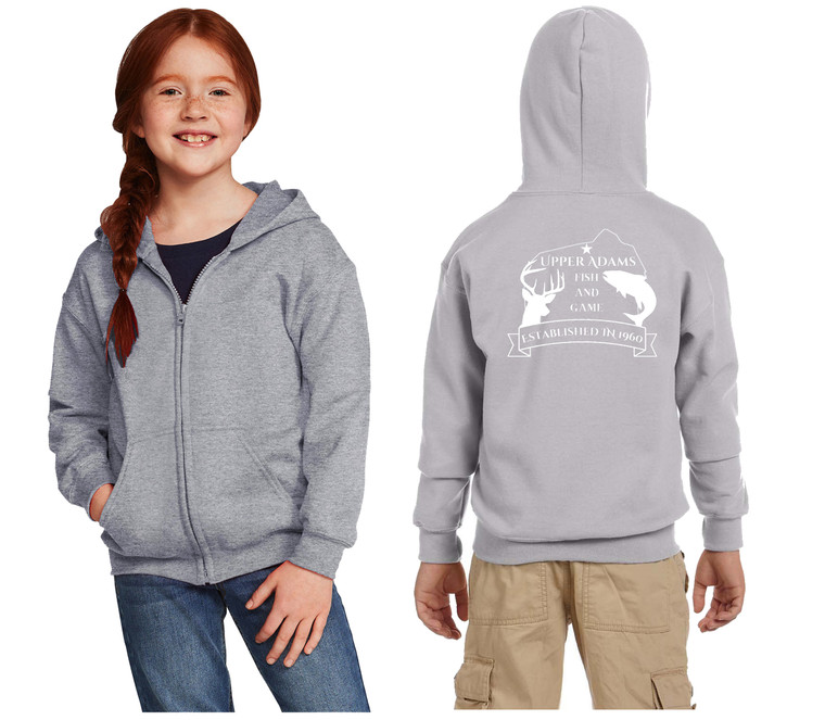 Youth Upper Addams F&G Heavy Blend™ Full-Zip Hooded Sweatshirt