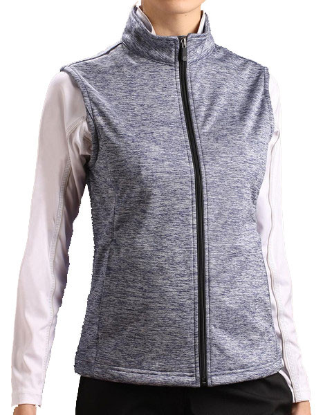 Glen Echo Blue Lightweight Womens Stretch Tech Melange Vest