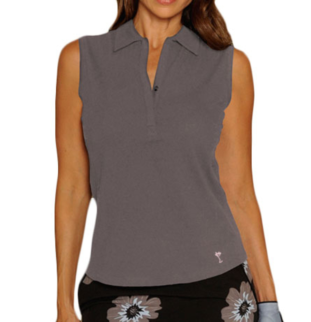 women's cotton sleeveless polo shirts