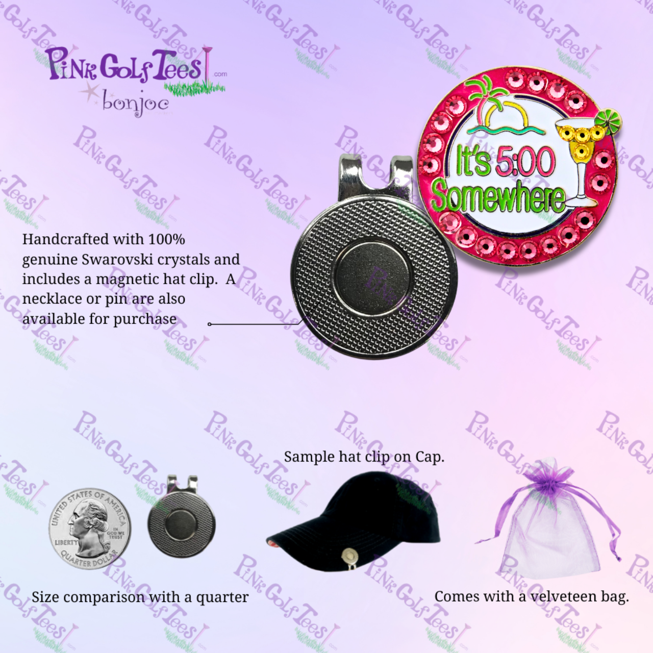 Bonjoc It's 5:00 Somewhere Ball Marker - Thumbnail 2
