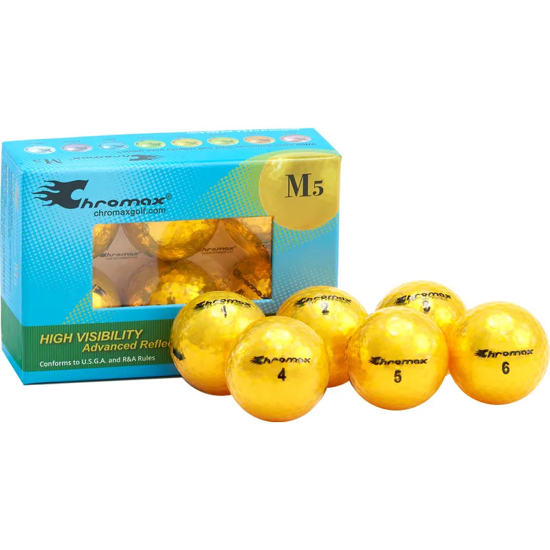 Chromax Metallic Gold Womens Golf Balls