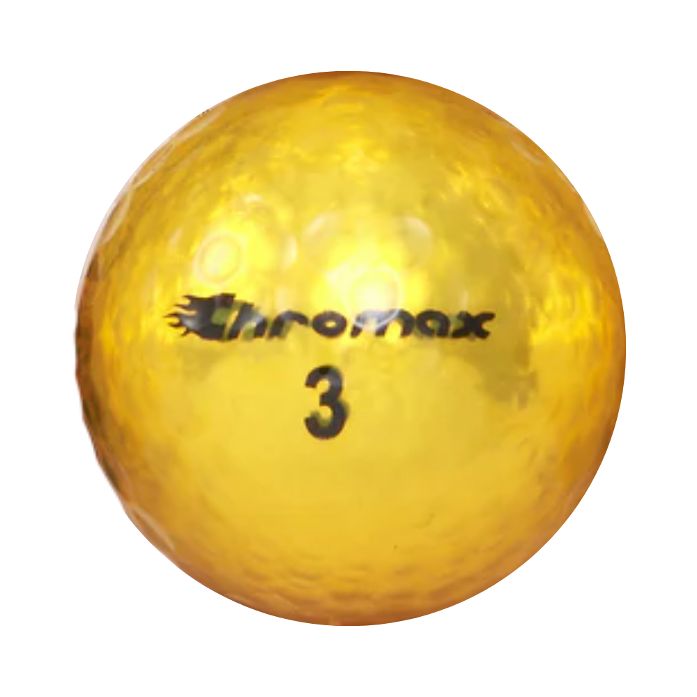 Chromax Metallic Gold Womens Golf Balls