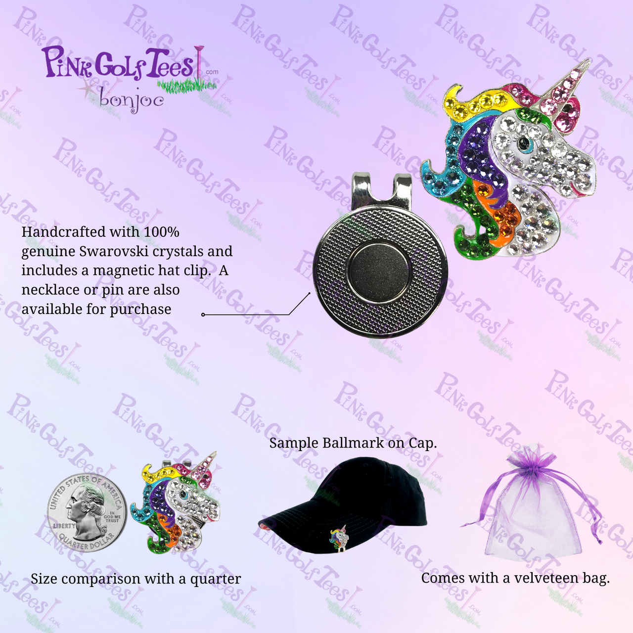Unicorn Dreams Swarovski Crystal Ball Marker - Thumbnail 3