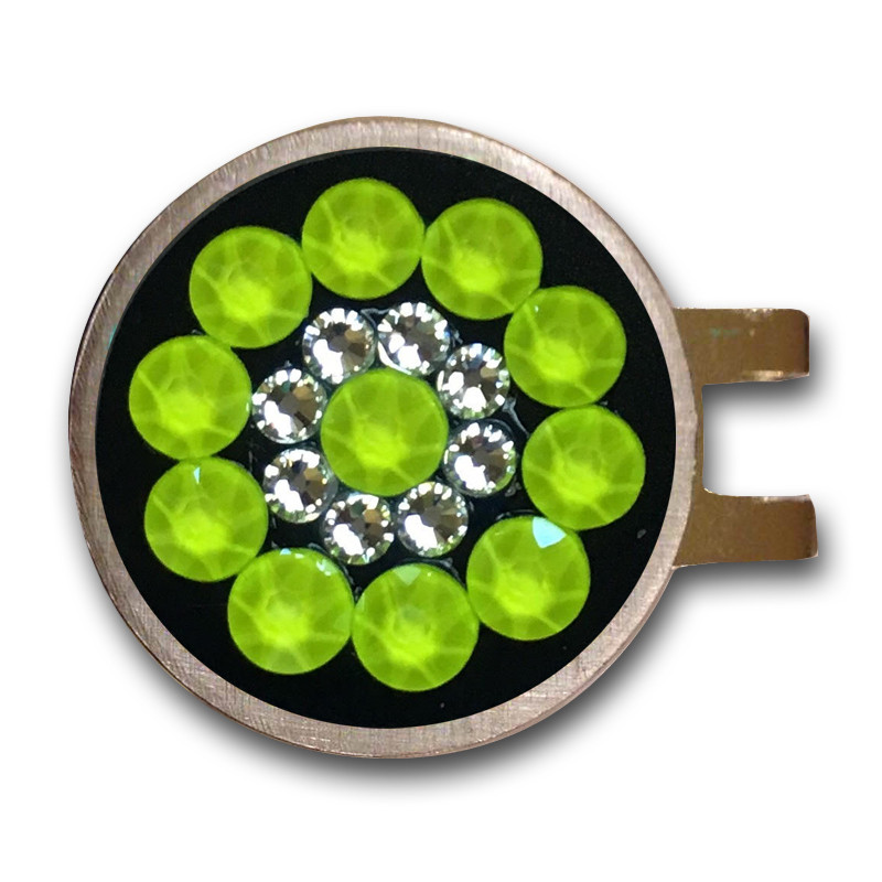 Blingo Neon Yellow Ladies Golf Ball Marker