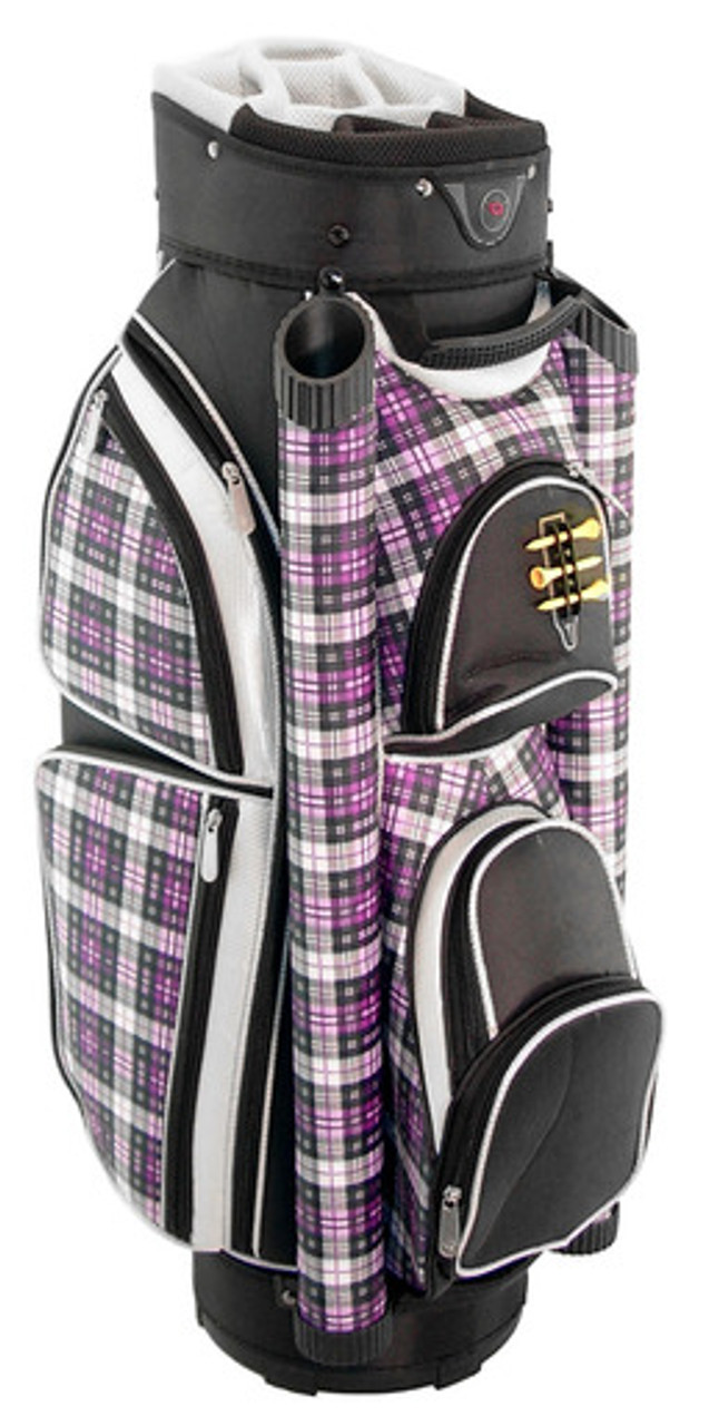 Hunter Golf Eclipse Purple Plaid Womens Cart Bag