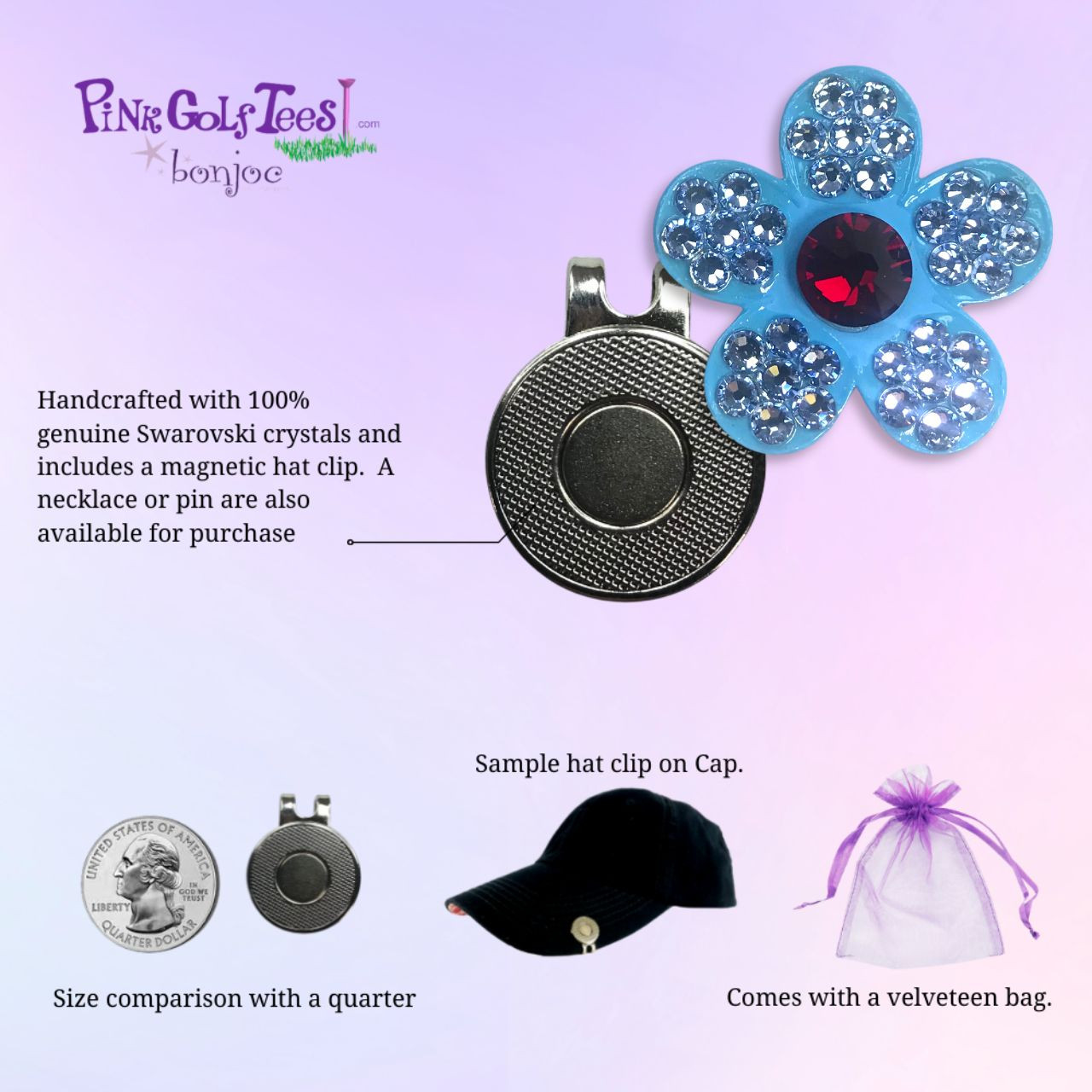 Bonjoc Iris Flower Ball Marker - Thumbnail 2