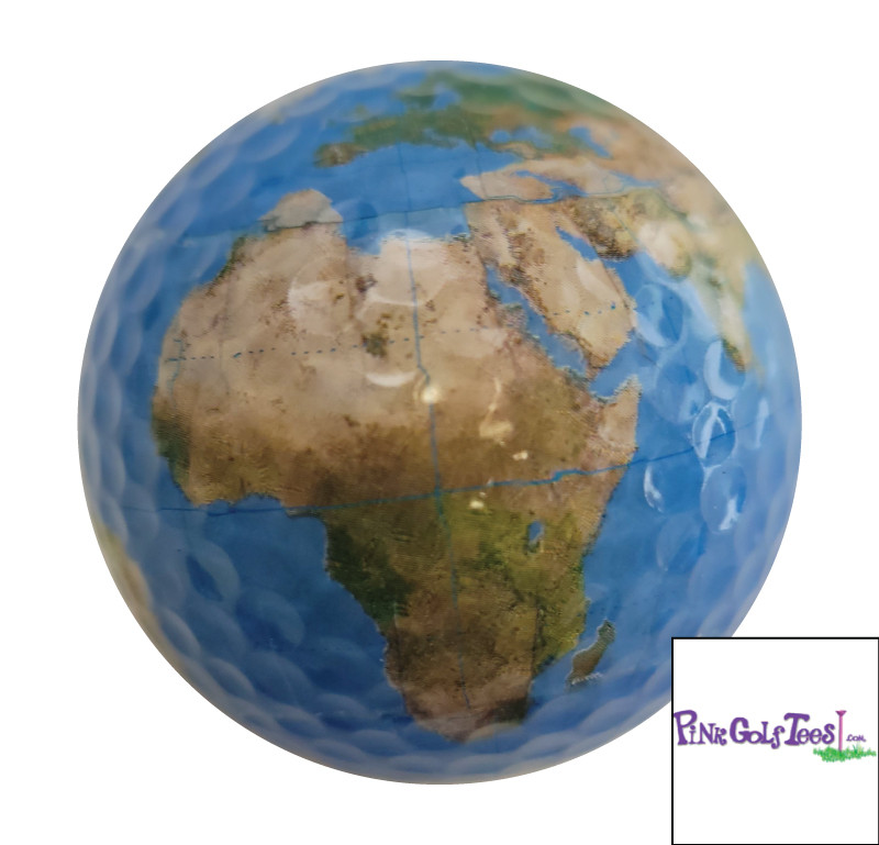 Geographical Earth Golf Balls