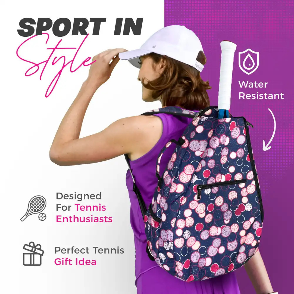 Taboo Fashions Premium Ladies Tennis Backpack - Thumbnail 4
