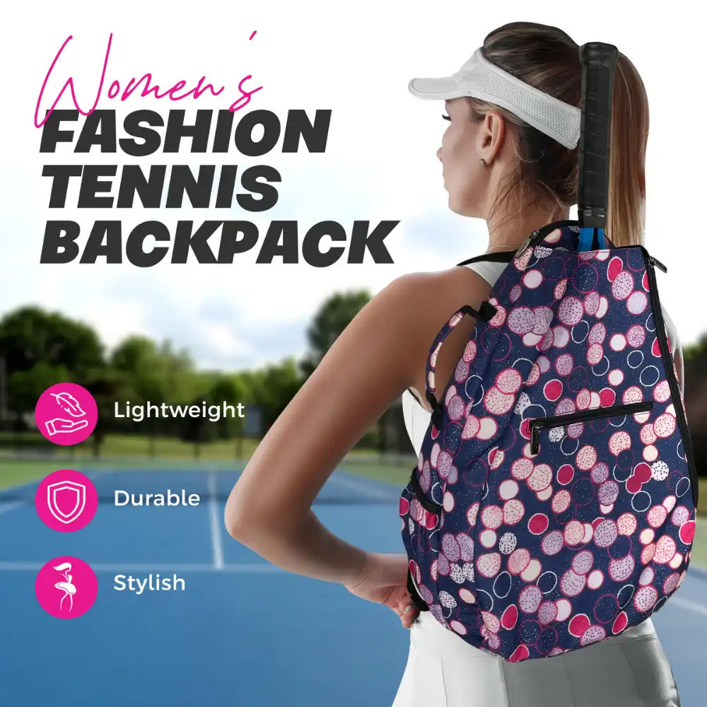Taboo Fashions Premium Ladies Tennis Backpack - Thumbnail 3