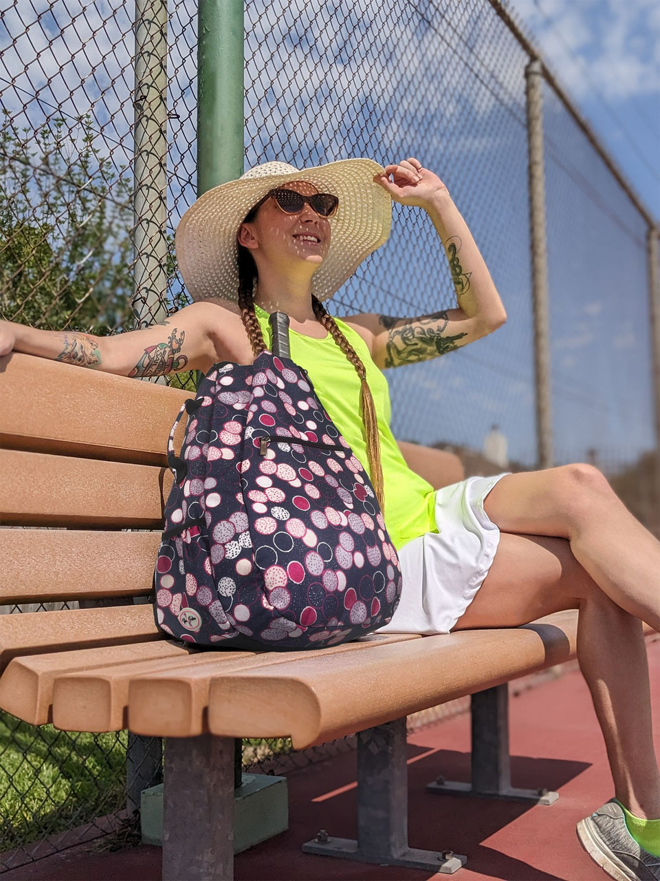 Taboo Fashions Premium Ladies Tennis Backpack - Thumbnail 2