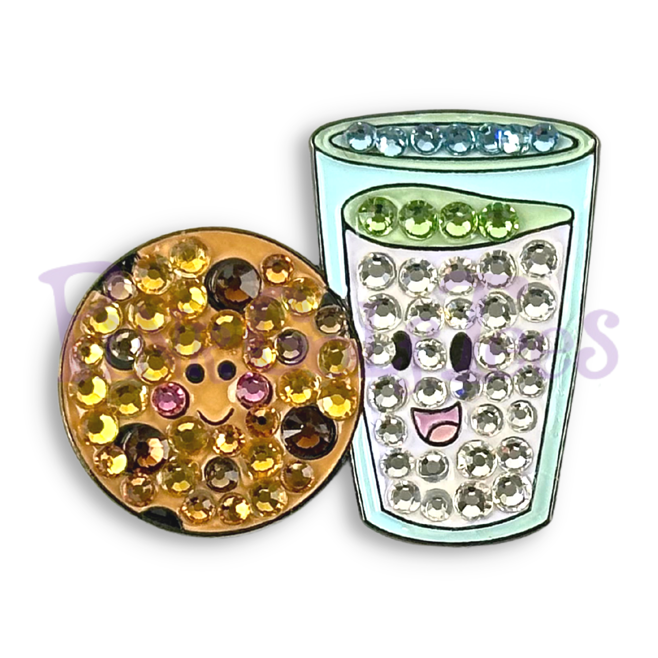Milk & Cookies Swarovski Crystal Ball Marker