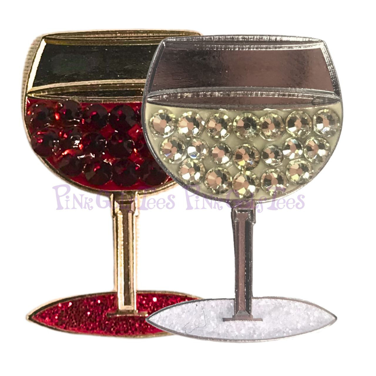 Bonjoc Wine Glass Swarovski Crystal Ballmarkers