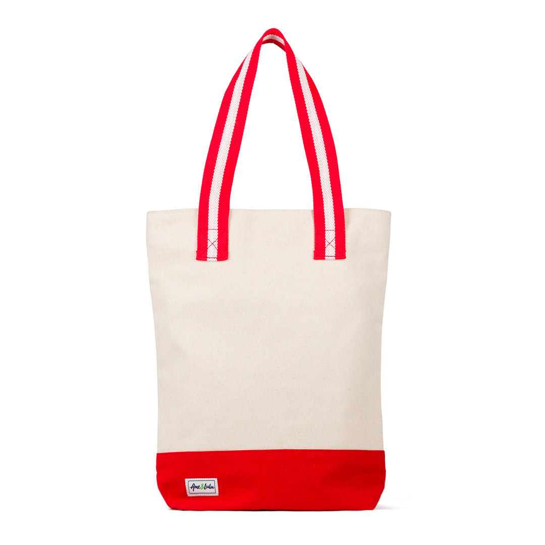 Ame & Lulu Hamptons Wine Tote - Cherry