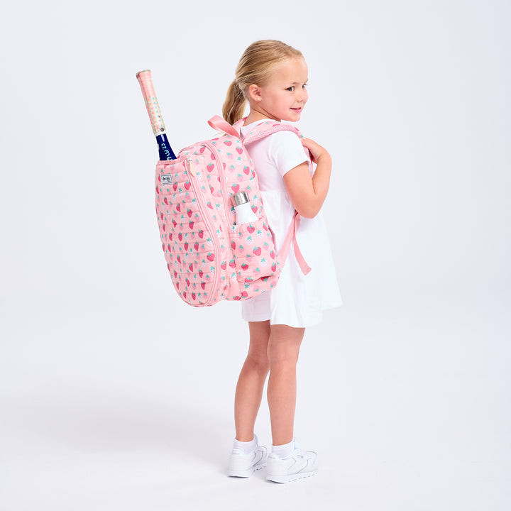 Little Love Tennis Backpack - Strawberry Puffer