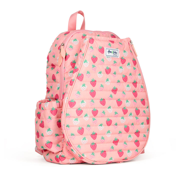 Little Love Tennis Backpack - Strawberry Puffer - Thumbnail 4
