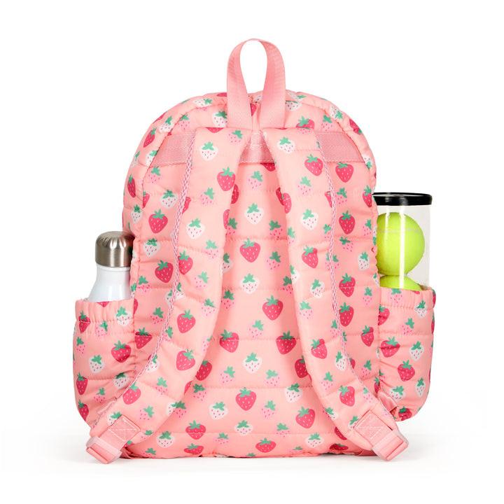 Little Love Tennis Backpack - Strawberry Puffer - Thumbnail 5