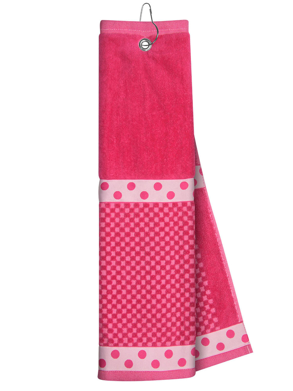 Just4Golf Pink Towel with Ribbon