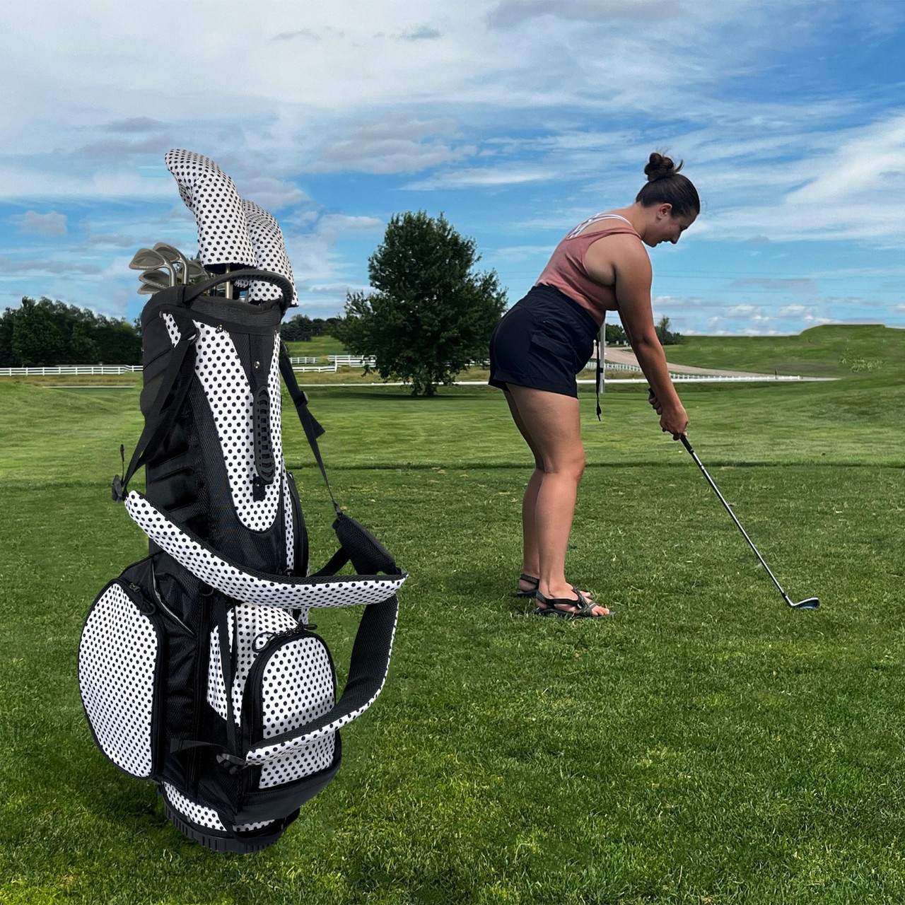 キャディーバッグ Awesome Golf／Limitless Clothes Women's Golf Stand Bag – Lightweight 4-Way | Resort Collection