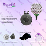 Bonjoc Golf Ball Swarovski Crystal Ball Marker with magnetic hat clip