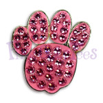 Pink Paw - Bonjoc Swarovski Crystal Golf Ball Marker Accessory with magnetic hat clip.