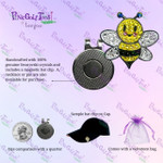 Bonjoc Swarovski Crystal Magnetic hat clip for easy access to the ball marker.