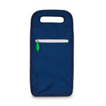 Ame & Lulu Wine Tote - Navy and Green