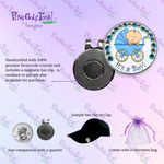 Bonjoc Swarovski Crystal Magnetic hat clip for easy access to the ball marker.