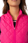 Golftini Hot Pink Quilted Wind Vest