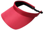 Glove it Solid Coil Visor - red golf visor, red tennis visor