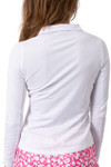 Golftini Long Sleeve Zip Stretch Polo