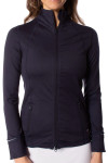 Golftini Navy Double Zipper Women's Golf Jacket