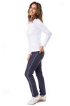 Golftini Navy Trophy Pull-On Stretch Twill Pant