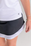 Birdies & Bows Drive It Black Golf Skort - Long