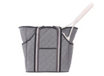 The Cinda b Heather Grey Tennis Court Bag is a mix of fashionable and functional tennis tote bag that can hold two tennis racket and has spacious interior