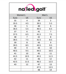 Nailed Golf Arco Wine/White Women's Golf Shoes