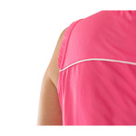 Birdies & Bows Resort and Ruffle Sleeveless Polo- Hot Pink