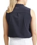 Abacus Sportswear Women's Sleeveless Golf Polo - Becky in Black