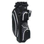 RJ Sports Paradise Ladies Golf Cart Bag Polka Dot Black and White