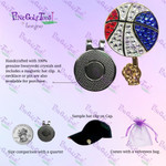 Bonjoc USA Ballin Swarovski Crystal Ball Marker with magnetic hat clip