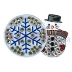 Bonjoc Winter Swarovski Crystal Ball Marker with Magnetic Hat Clip
