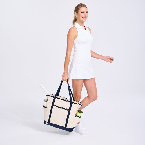 Scalloped Tennis Tote