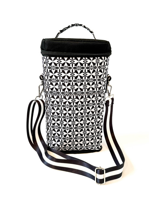 Women’s Beverage Cooler Bag | Porto Black & White image 1