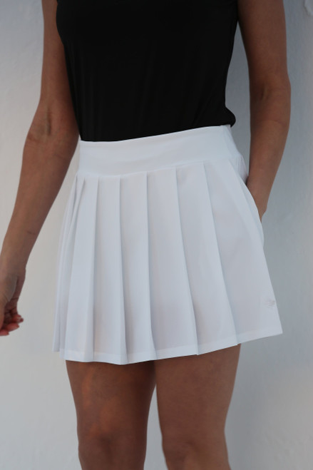 Box Pleat Skort White image 1