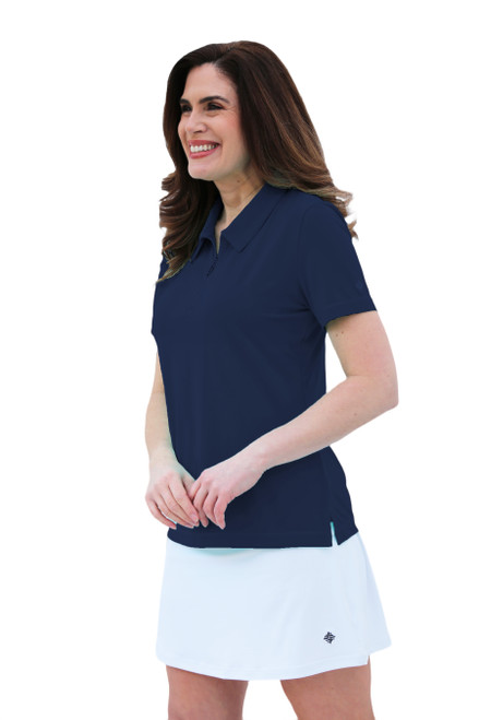 Short Sleeve Golf Polo Shirt Navy image 1