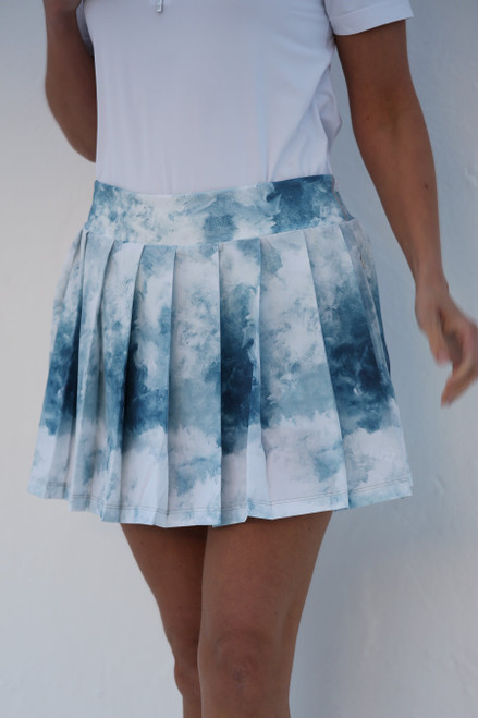 Box Pleat Skort Clouds image 1