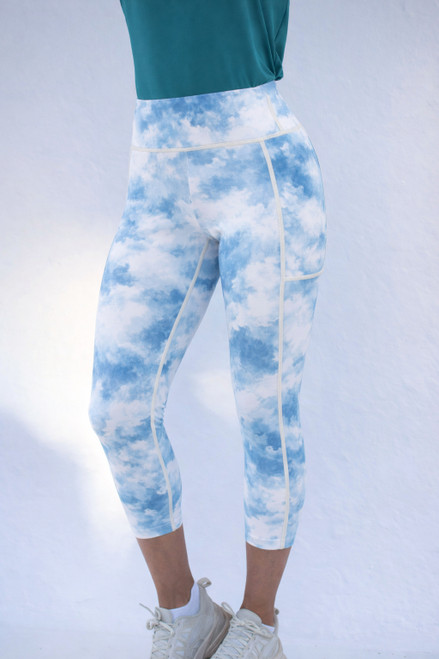 Capri Leggings Clouds image 1