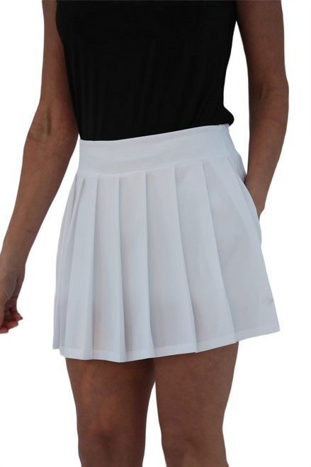 Box Pleat Skort White image 1
