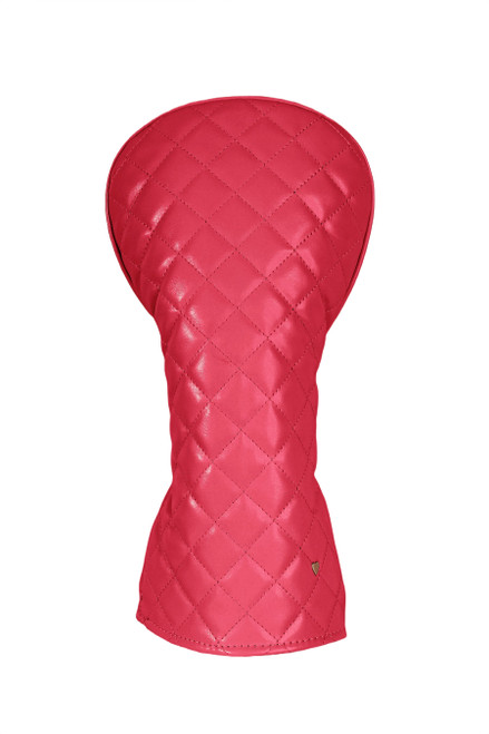Driver Cover in Quilted Raspberry image 1