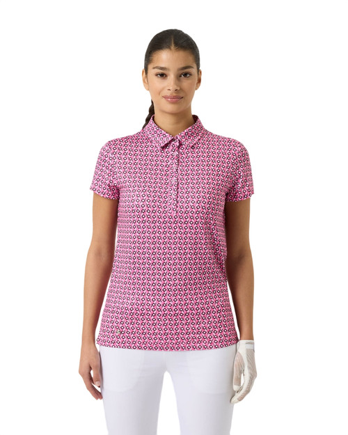 Sheermotion Geometric Palm Tree Polo Shirt image 1